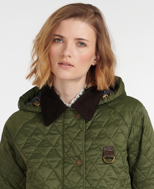 Chaqueta Acolchada Barbour Tobymory Mujer Verdes | 813276-FJK