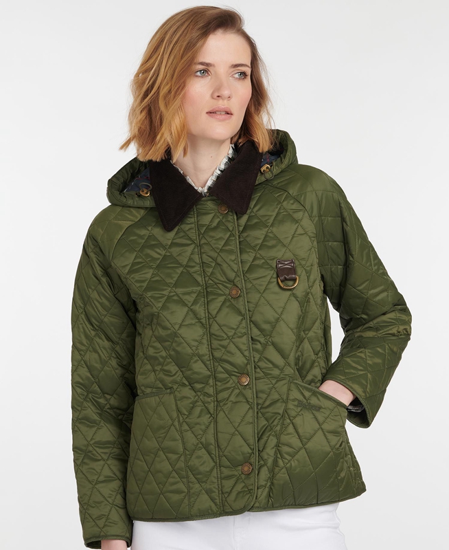 Chaqueta Acolchada Barbour Tobymory Mujer Verdes | 813276-FJK