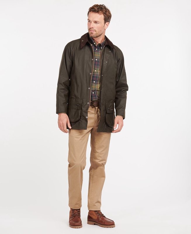 Chaqueta Encerada Barbour Classic Beaufort® Hombre Verde Oliva | 256714-FRL