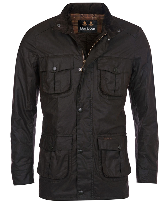 Chaqueta Encerada Barbour Corbridge Hombre Negros | 052738-LEW