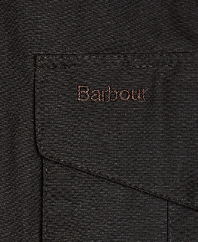 Chaqueta Encerada Barbour Hereford Hombre Marrom | 192563-ZWU