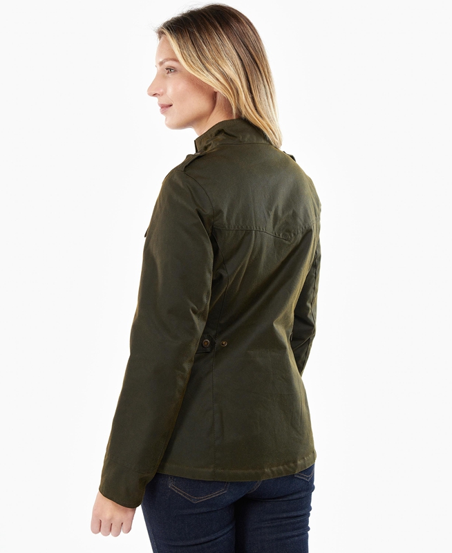 Chaqueta Encerada Barbour Invierno Defence Mujer Verdes | 758120-PTK