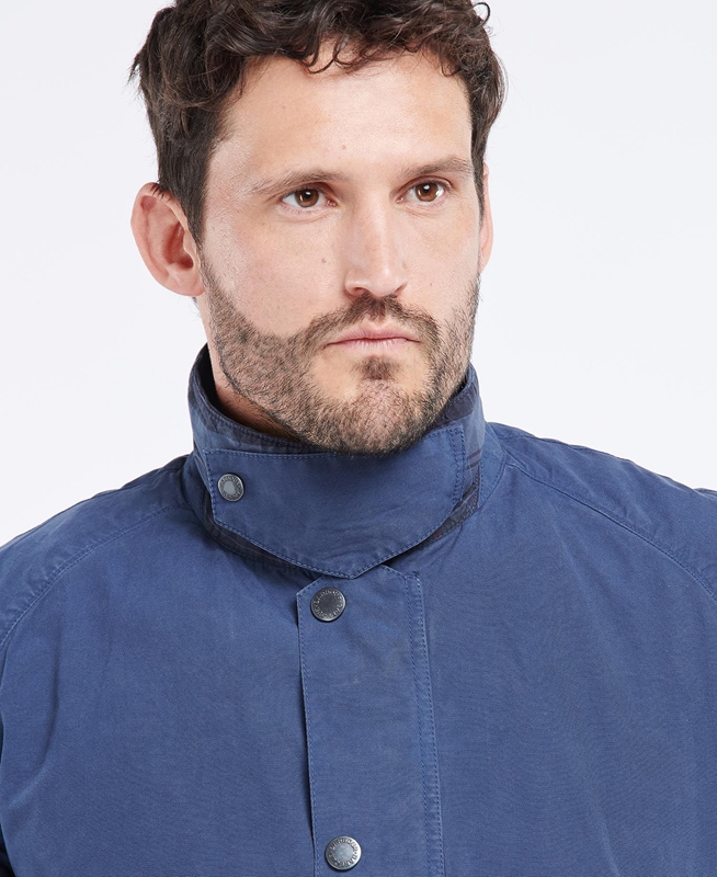 Chaquetas Casuales Barbour Ashby Hombre Azules | 817293-KAQ