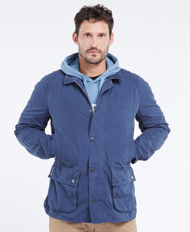 Chaquetas Casuales Barbour Ashby Hombre Azules | 817293-KAQ