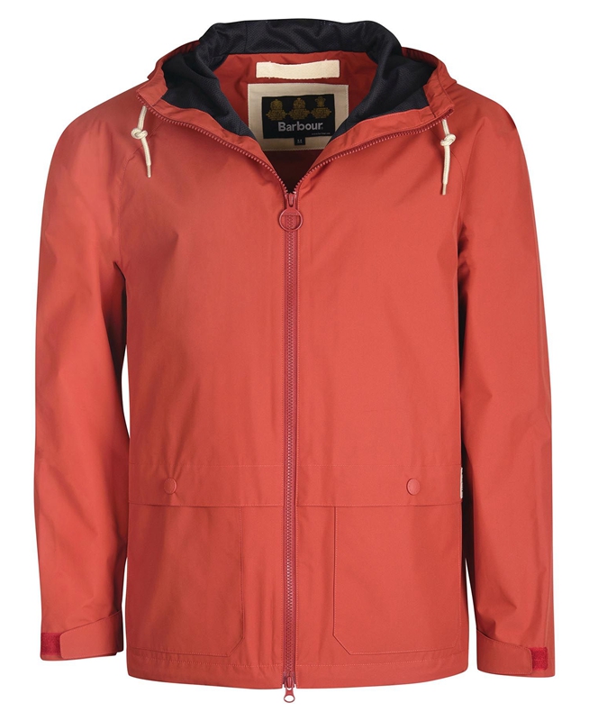 Chaquetas Casuales Barbour Begral Showerproof Hombre Rojos | 706891-NXC