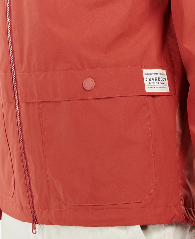 Chaquetas Casuales Barbour Begral Showerproof Hombre Rojos | 706891-NXC