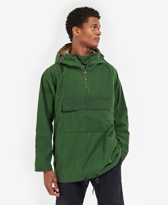 Chaquetas Casuales Barbour Explorer Twig Pullover Hombre Verdes | 824709-TVR