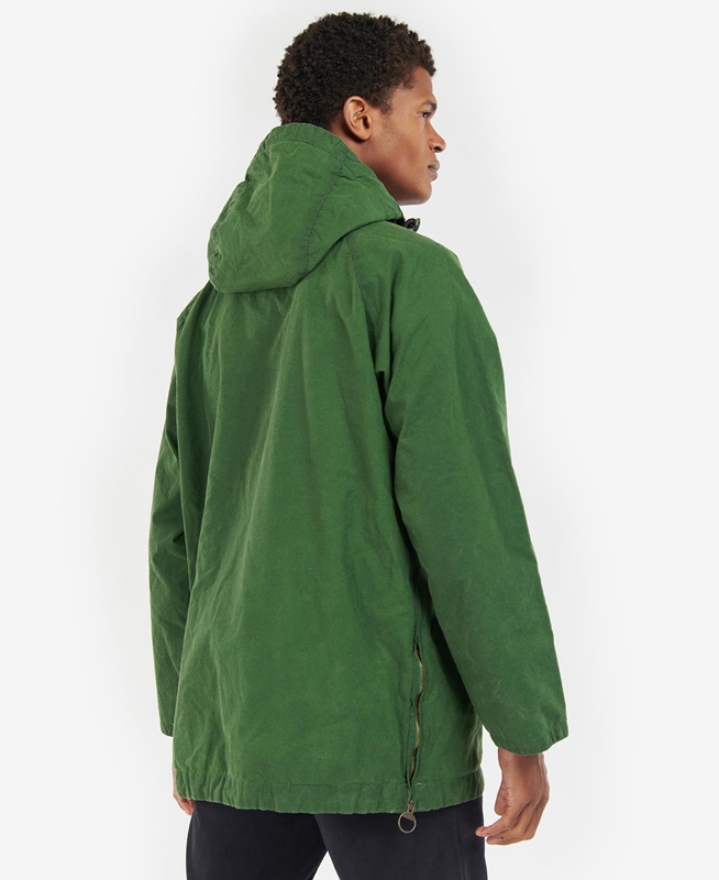 Chaquetas Casuales Barbour Explorer Twig Pullover Hombre Verdes | 824709-TVR