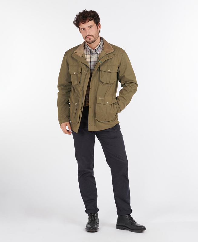 Chaquetas Casuales Barbour Sanderling Hombre Verde Oliva | 490172-MVA