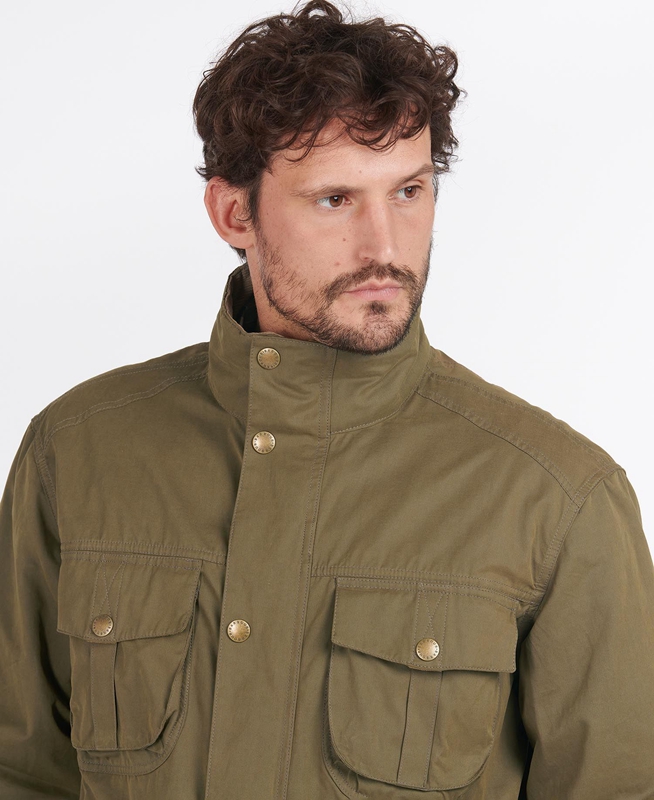 Chaquetas Casuales Barbour Sanderling Hombre Verde Oliva | 490172-MVA