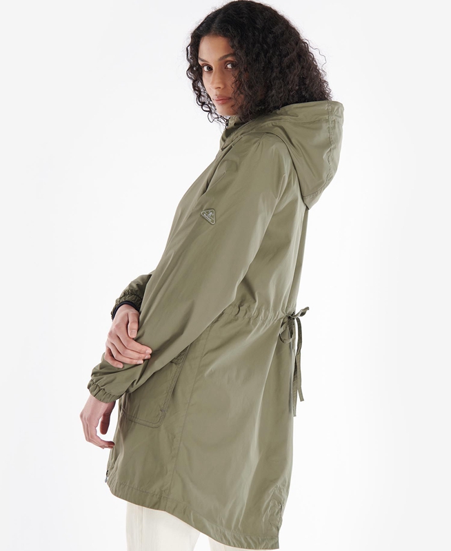 Chaquetas Casuales Barbour Sea Daisy Showerproof Mujer Verde Oliva | 235817-MCY