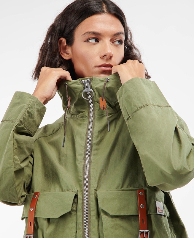 Chaquetas Casuales Barbour x Ally Capellino Tip Mujer Verdes | 061472-WTZ