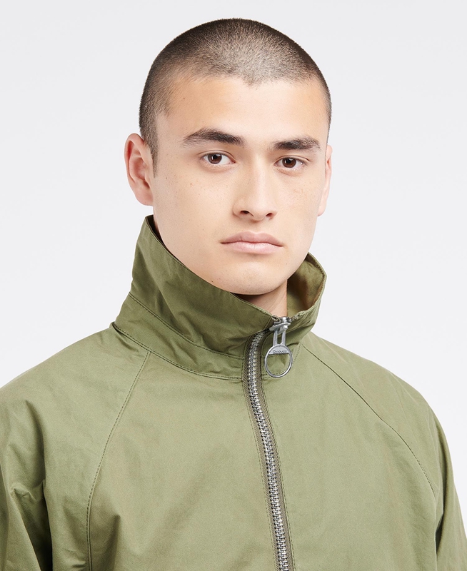 Chaquetas Casuales Barbour x Ally Capellino Hand Hombre Verde Oliva | 587913-OXF