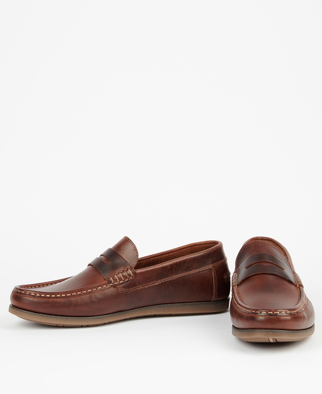 Loafers Barbour Kelson Hombre Marrom | 634591-GJK