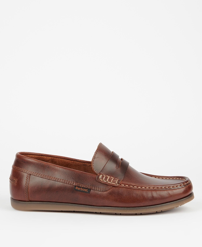 Loafers Barbour Kelson Hombre Marrom | 634591-GJK