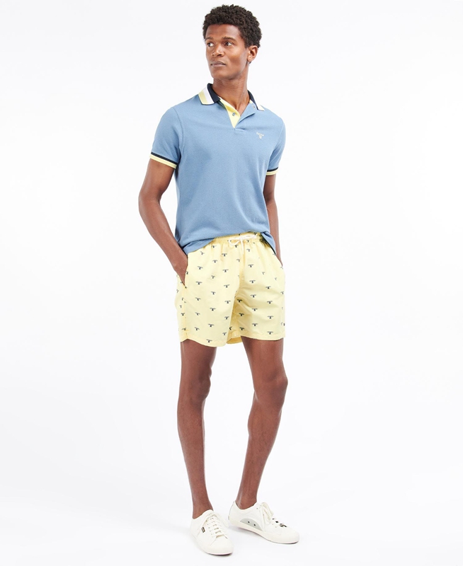 Pantalones Barbour Coastal Swim Hombre Amarillos | 351480-WRL