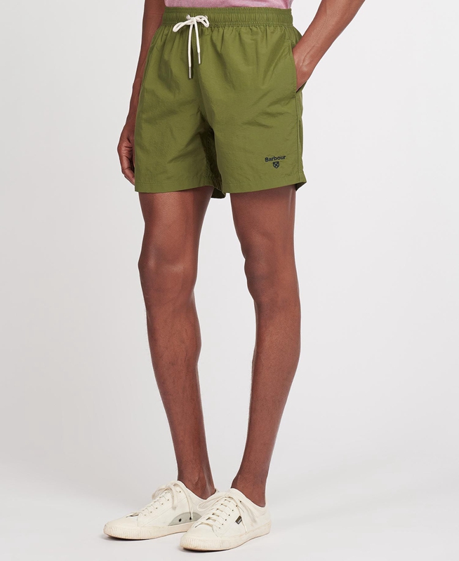 Pantalones Barbour Essential Logo 5'' Swim Hombre Verde Oliva | 648735-GUI