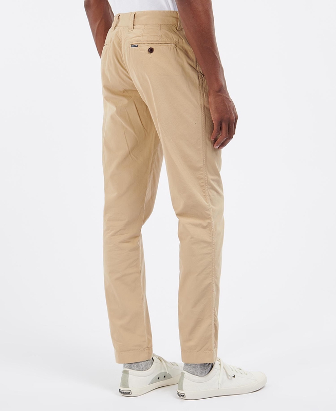 Pantalones Barbour Glendale Chino Hombre Beige | 872463-SYK