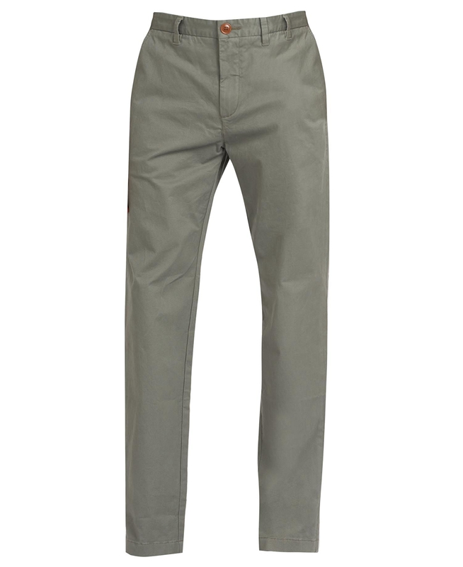 Pantalones Barbour Neuston Essential Chinos Hombre Verde Oliva | 194538-WQC