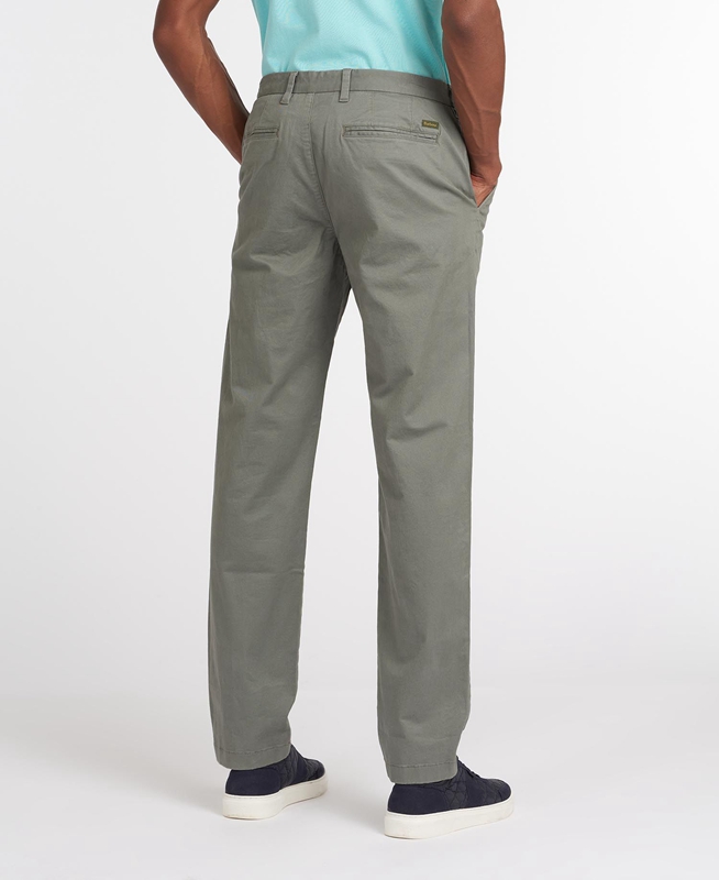 Pantalones Barbour Neuston Essential Chinos Hombre Verde Oliva | 194538-WQC