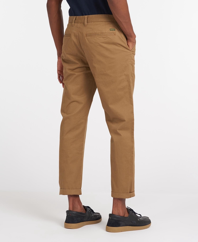 Pantalones Barbour Neuston Essential Chinos Hombre Beige | 620375-GWZ