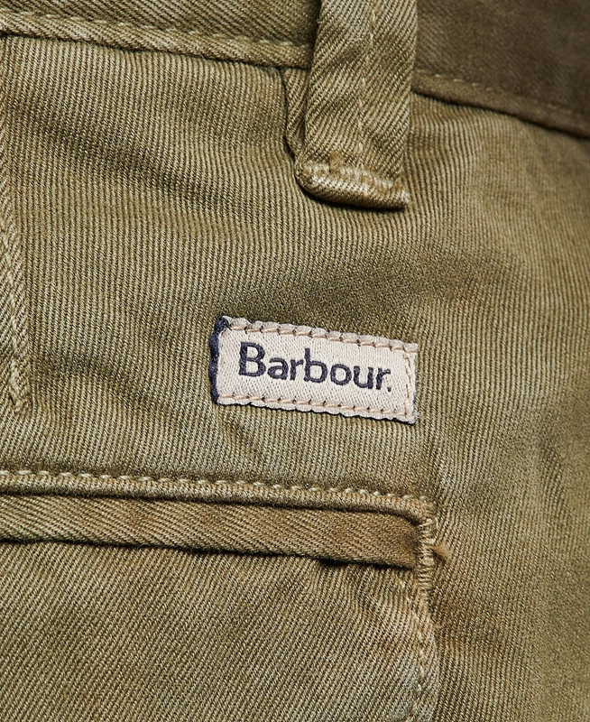 Pantalones Barbour Neuston Twill Hombre Verdes | 349652-TMQ