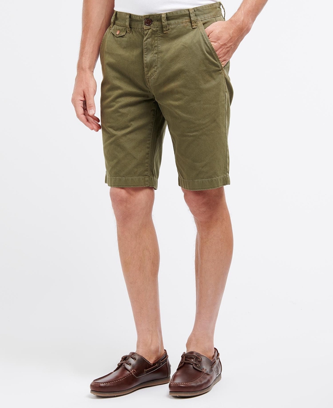 Pantalones Barbour Neuston Twill Hombre Verdes | 349652-TMQ