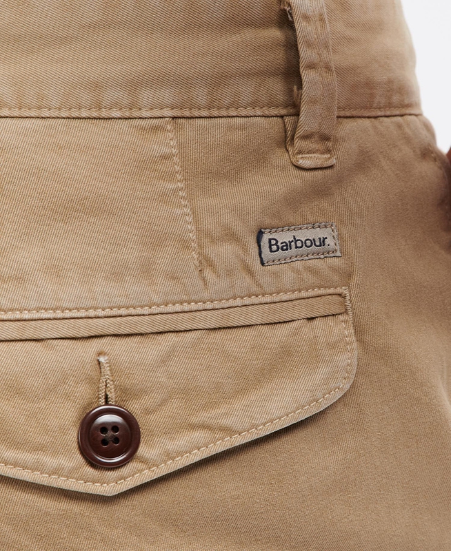 Pantalones Barbour Neuston Twill Hombre Beige | 920167-IZV