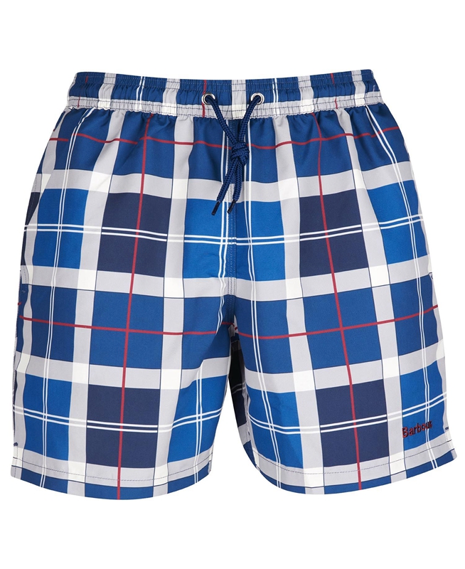 Pantalones Barbour Tartan Swim Hombre Azul Marino | 520349-CMG