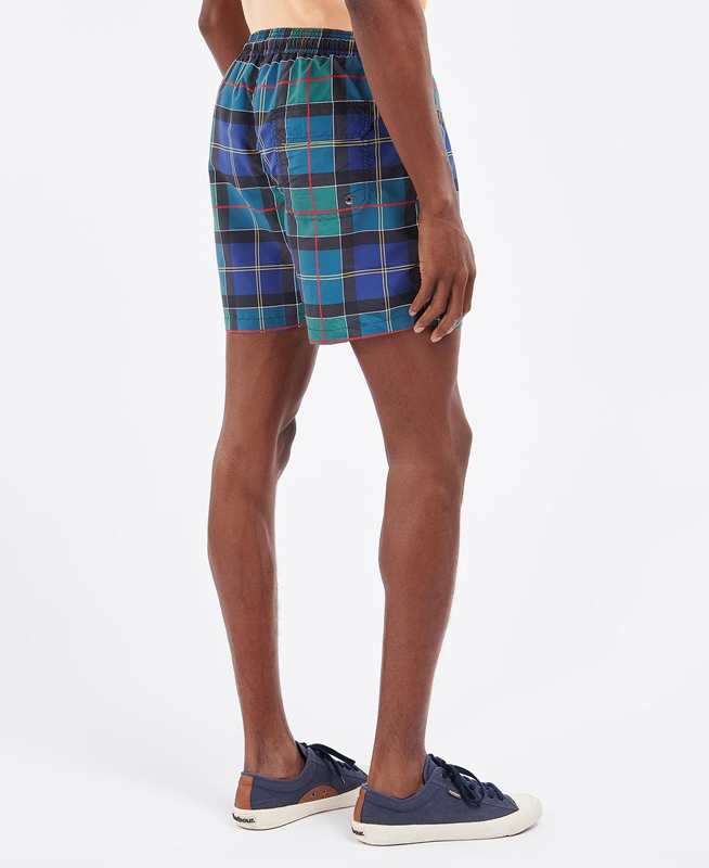 Pantalones Barbour Tartan Swim Hombre Multicolor | 058123-XLN