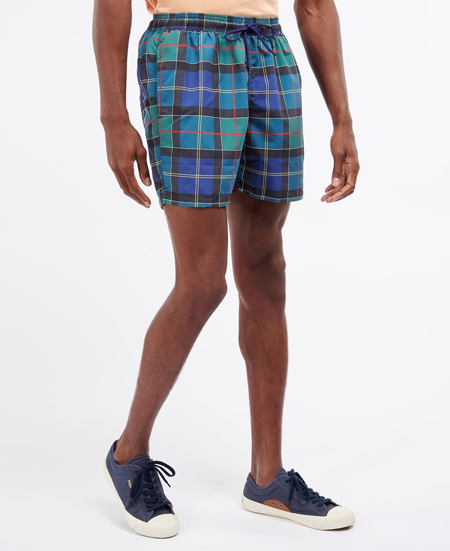 Pantalones Barbour Tartan Swim Hombre Multicolor | 058123-XLN