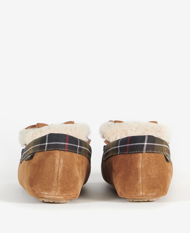 Pantuflas Barbour Darcie Mujer Beige | 675418-TYA