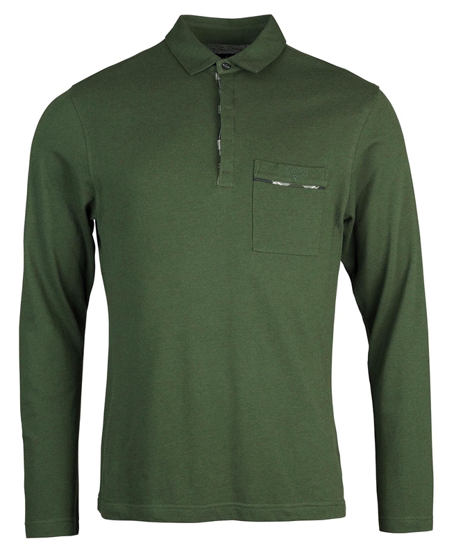 Polo shirts Barbour Adie Long Sleeve Hombre Verdes | 157246-JRS