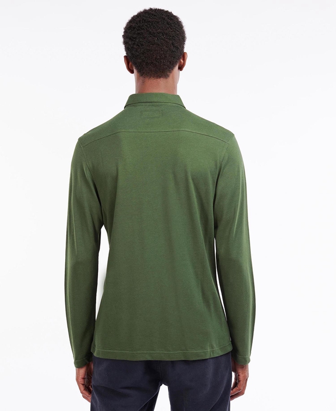 Polo shirts Barbour Adie Long Sleeve Hombre Verdes | 157246-JRS