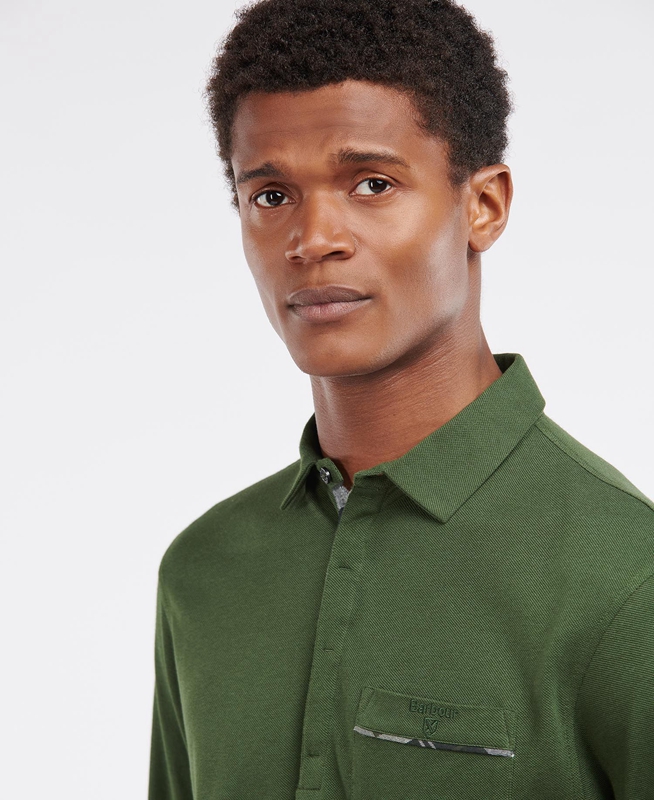 Polo shirts Barbour Adie Long Sleeve Hombre Verdes | 157246-JRS