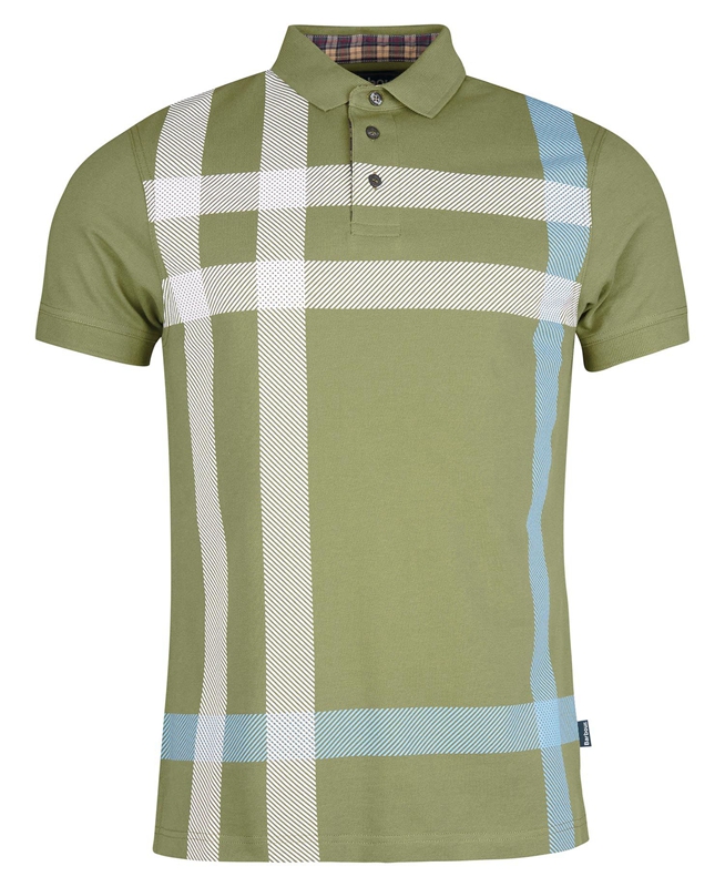 Polo shirts Barbour Blaine Hombre Verdes | 042987-WOJ