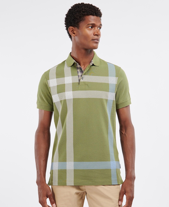 Polo shirts Barbour Blaine Hombre Verdes | 042987-WOJ