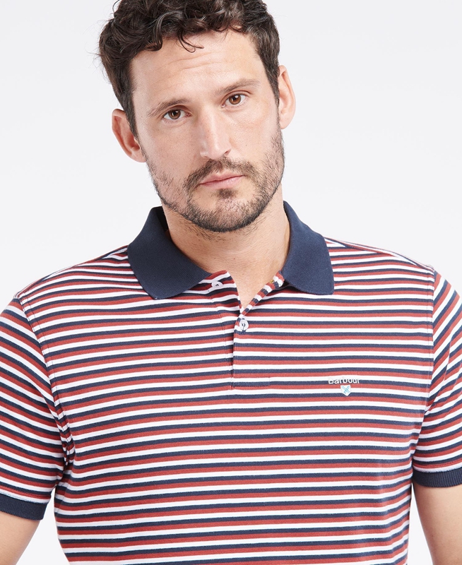 Polo shirts Barbour Swinden Hombre Rojos | 865173-VCH