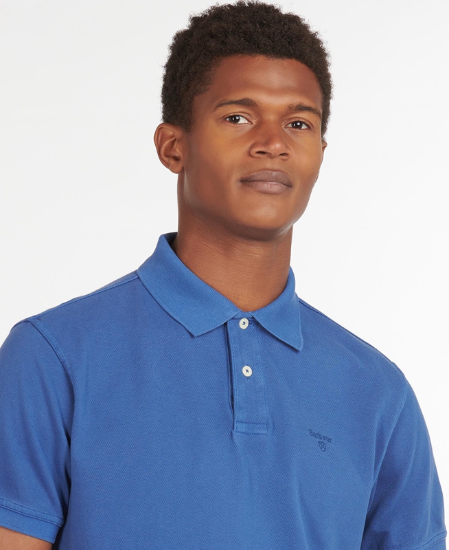 Polo shirts Barbour Washed Sports Hombre Azules | 803127-PYL