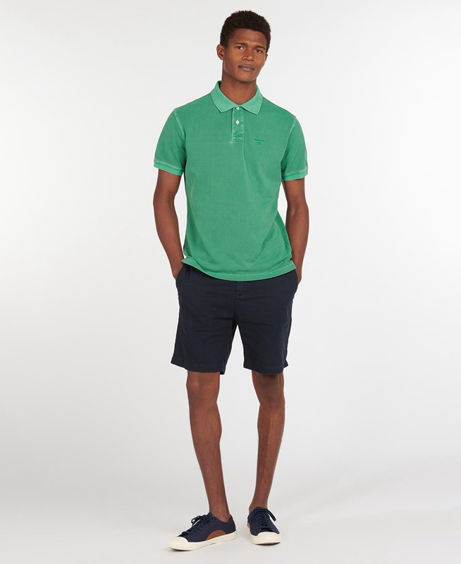 Polo shirts Barbour Washed Sports Hombre Verdes | 834915-PVR