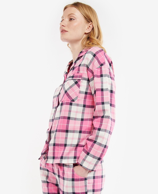 Ropa De Dormir Barbour Ellery PJ Set Mujer Rosas | 581732-JTV