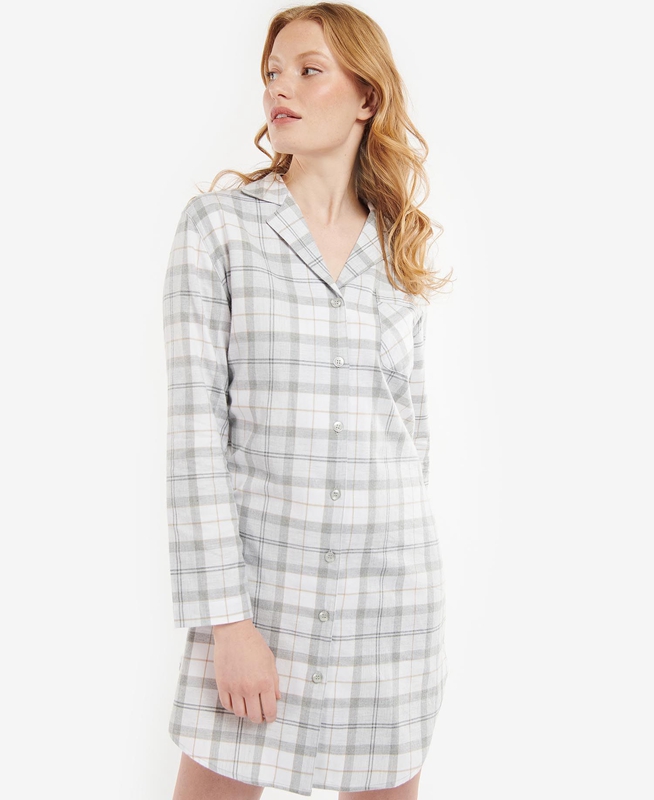 Ropa De Dormir Barbour Etta Nightshirt Mujer Grises | 821375-RWN