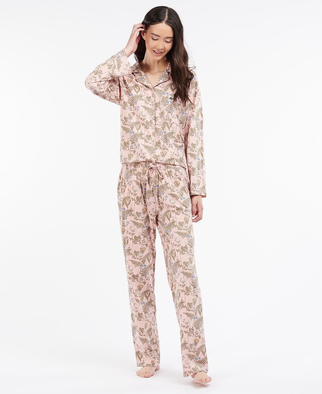 Ropa De Dormir Barbour Nina PJ Set Mujer Multicolor | 714083-RGY