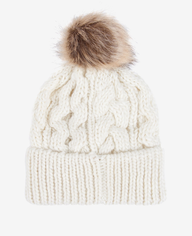 Sombreros Barbour Beanie Penshaw Cable Mujer Blancos | 684539-IPH