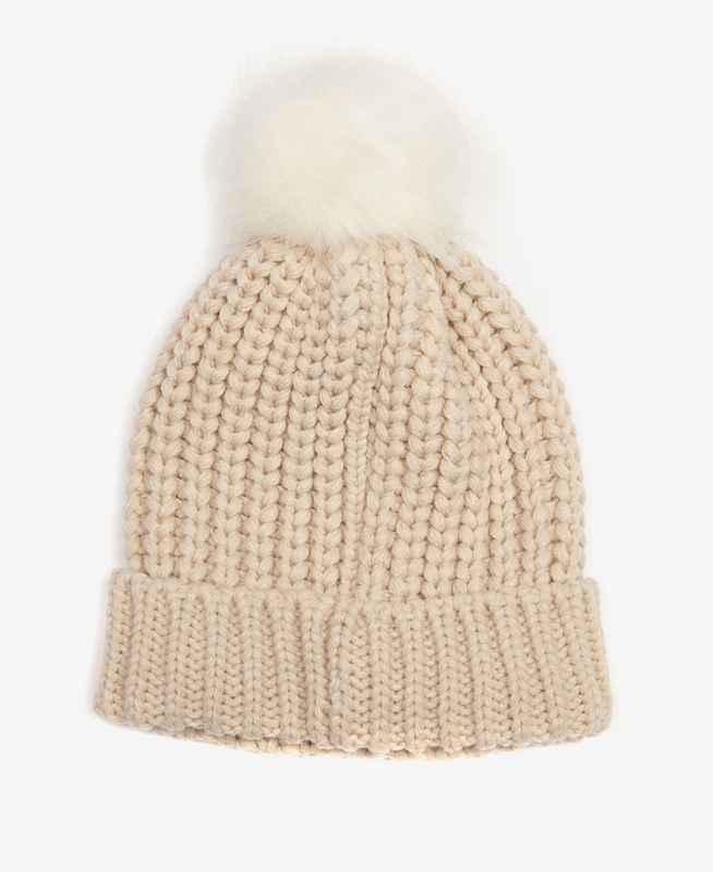 Sombreros Barbour Beanie Saltburn Mujer Beige | 478039-PZT