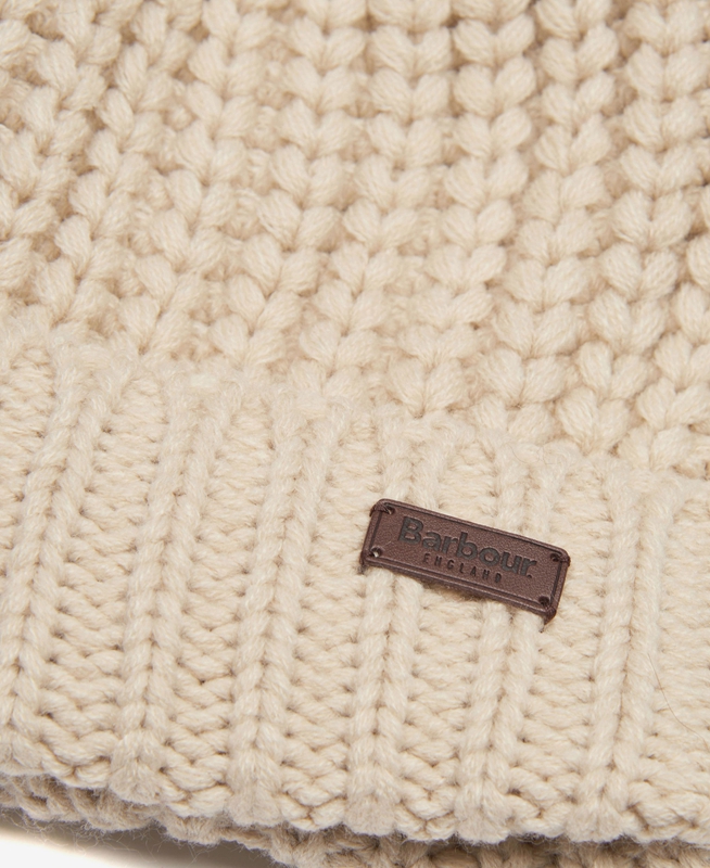 Sombreros Barbour Beanie Saltburn Mujer Beige | 478039-PZT