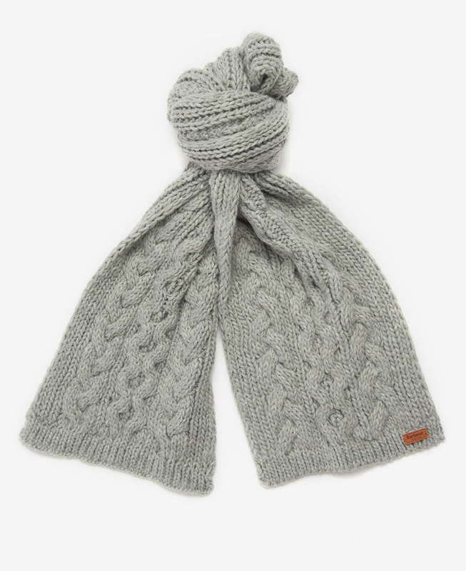 Sombreros Barbour Penshaw Beanie & Scarf Set Mujer Grises | 740562-VYC