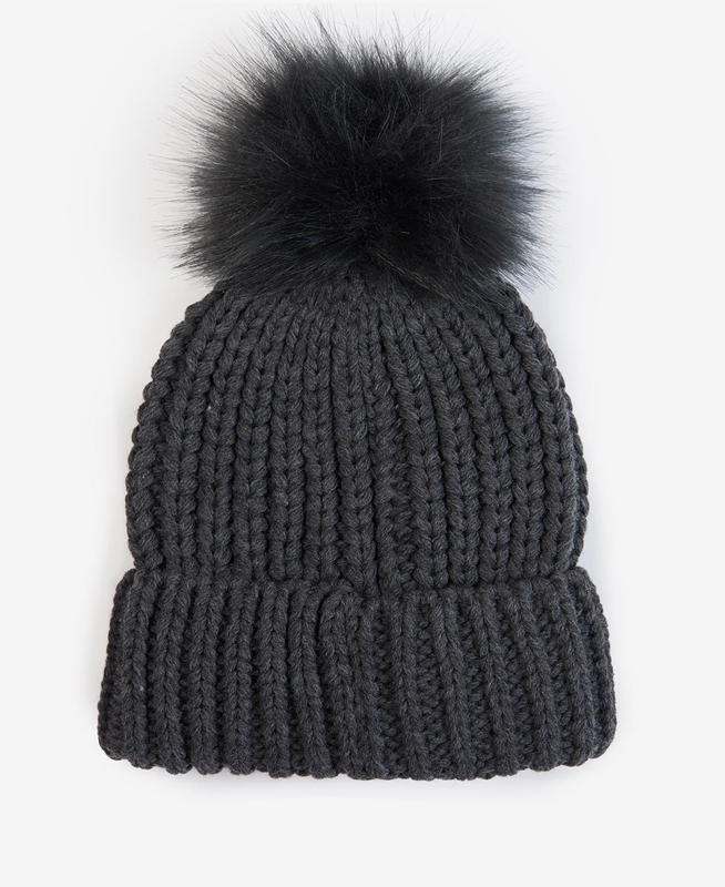 Sombreros Barbour Saltburn Beanie Mujer Negros | 310485-XBM