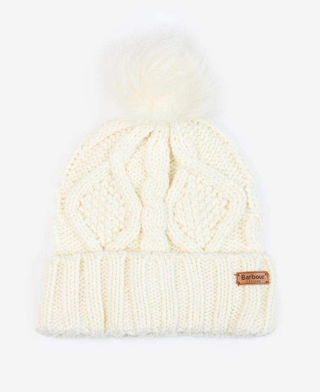 Sombreros Barbour ridley beanie and scarf Mujer Creme | 461098-PYK