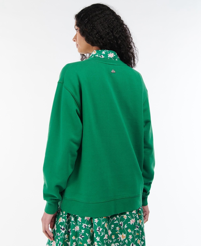 Sudaderas Barbour Northumberland Mujer Verdes | 279863-EPJ